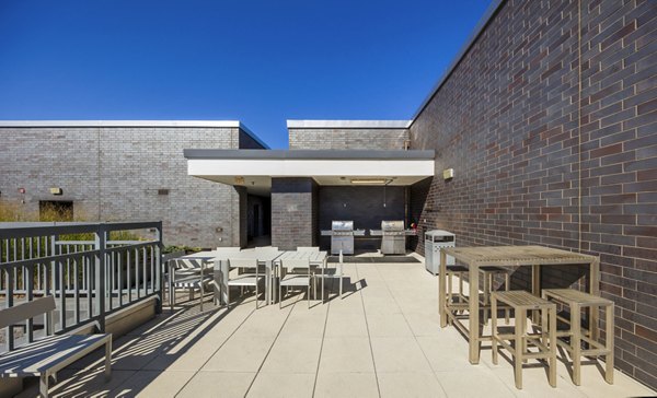 grill area/patio at Onyx on First Apartments