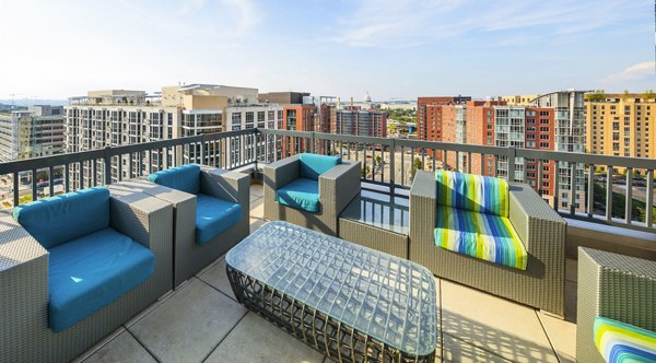 patio/balcony at Onyx on First Apartments