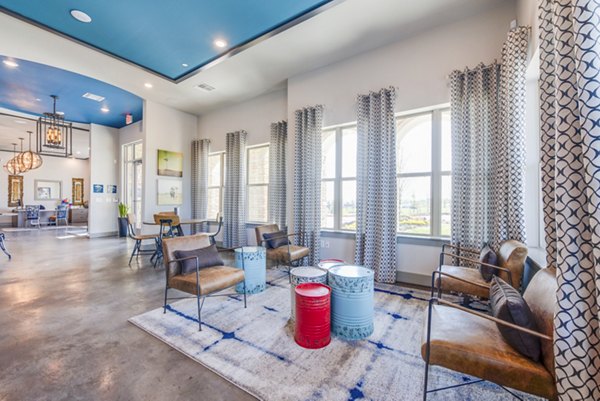 Modern clubhouse with elegant seating at Bellrock Upper North Apartments