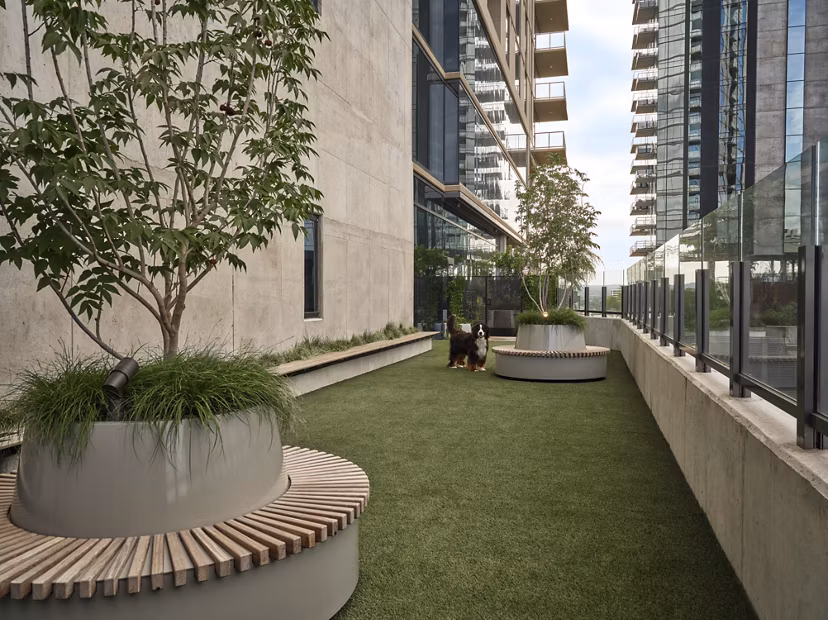 Recreational Area at 700 River Apartments