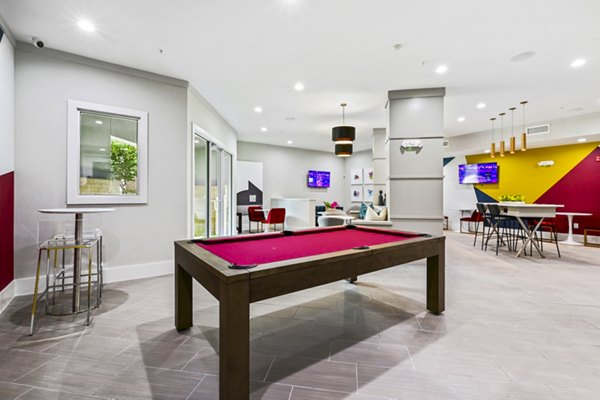 game room at Flats on Tanglewilde Apartments