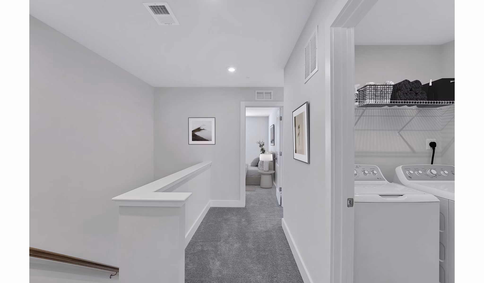 Modern kitchen with stainless steel appliances at Brookestone Townhomes
