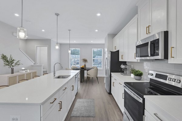 kitchen at Brookestone Townhomes