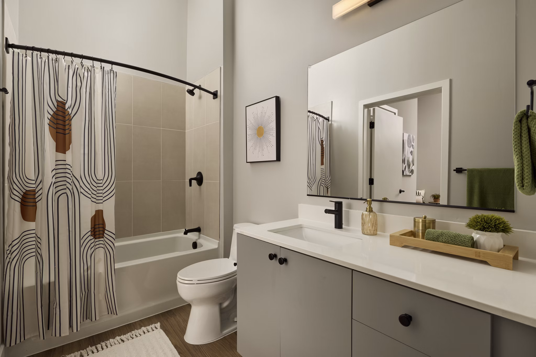 bathroom at Sovren Apartments