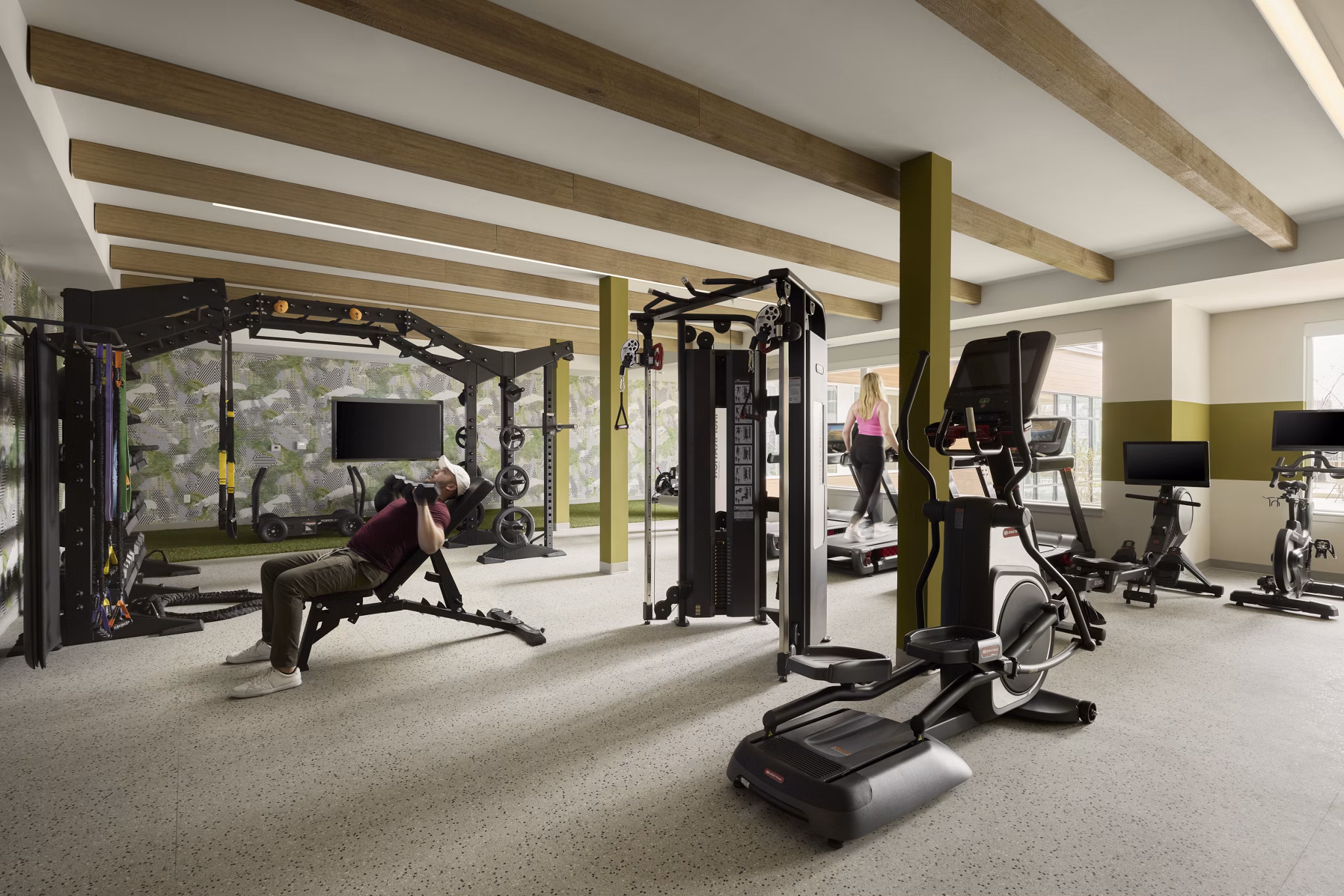 fitness center at Sovren Apartments