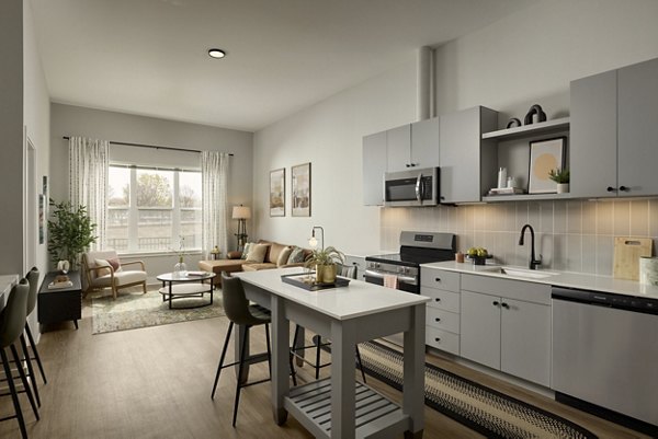 kitchen at Sovren Apartments