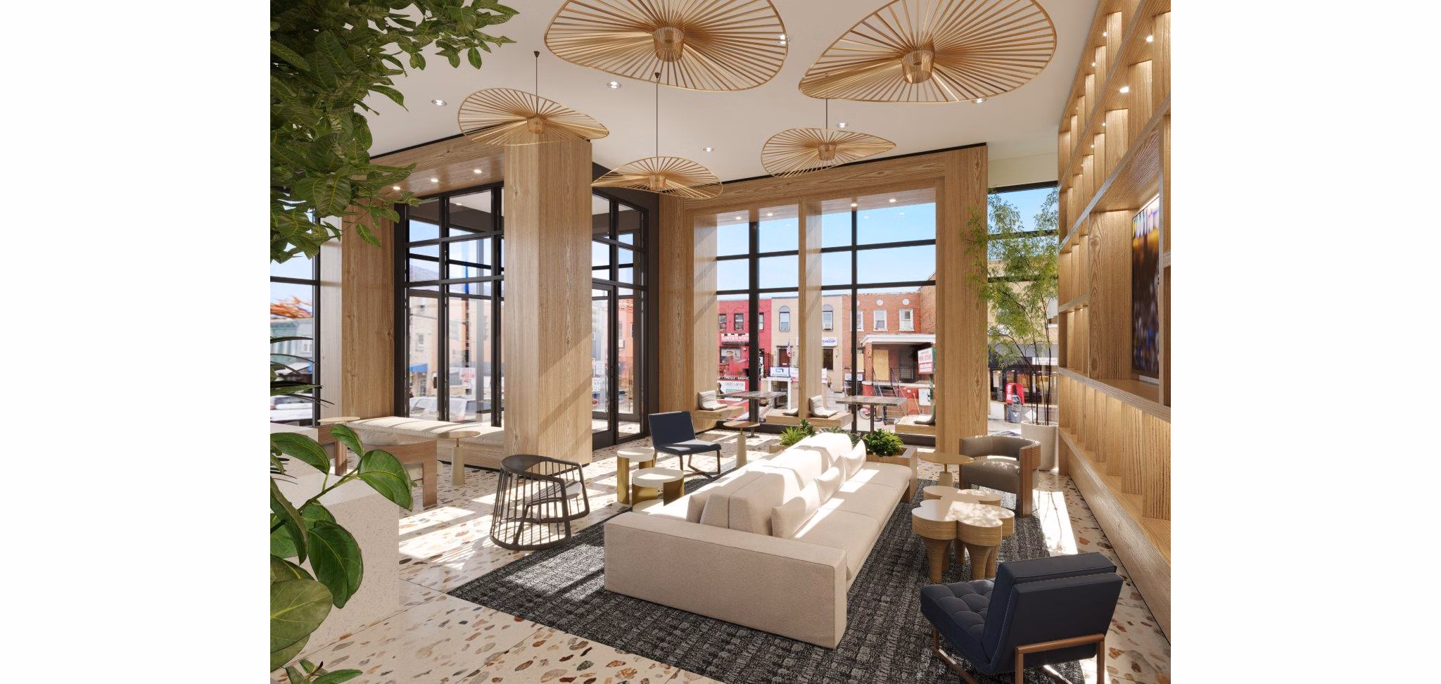 clubhouse at The Oliver Apartments