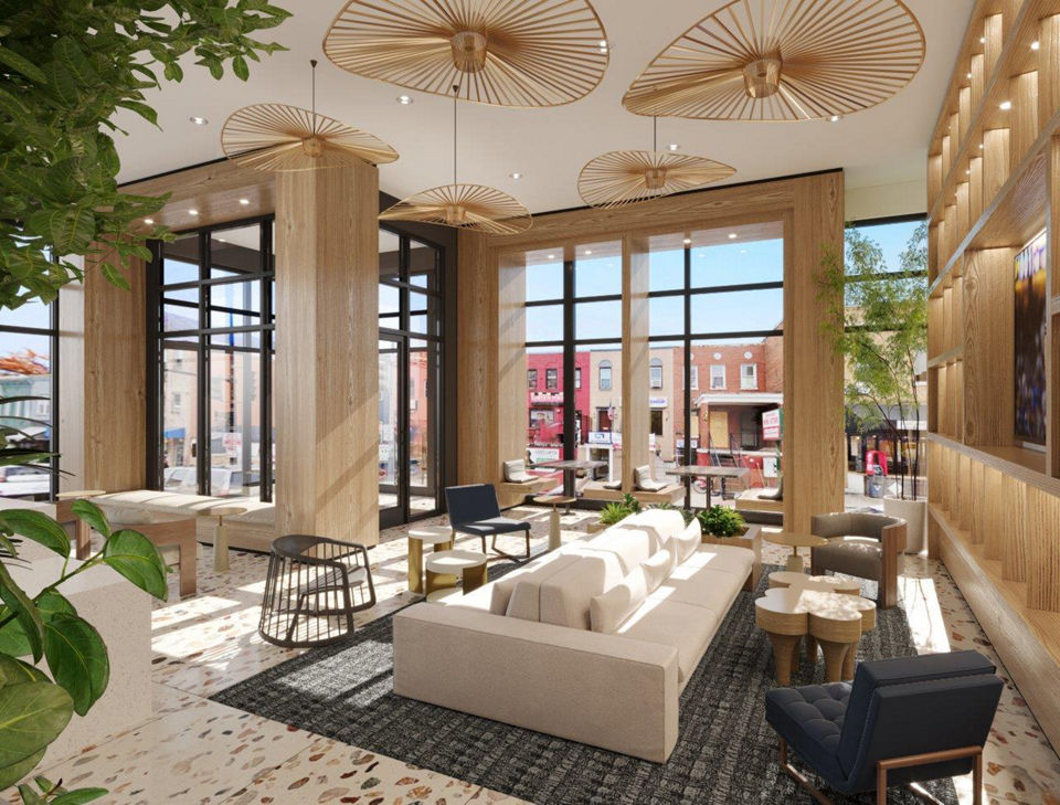 clubhouse at The Oliver Apartments