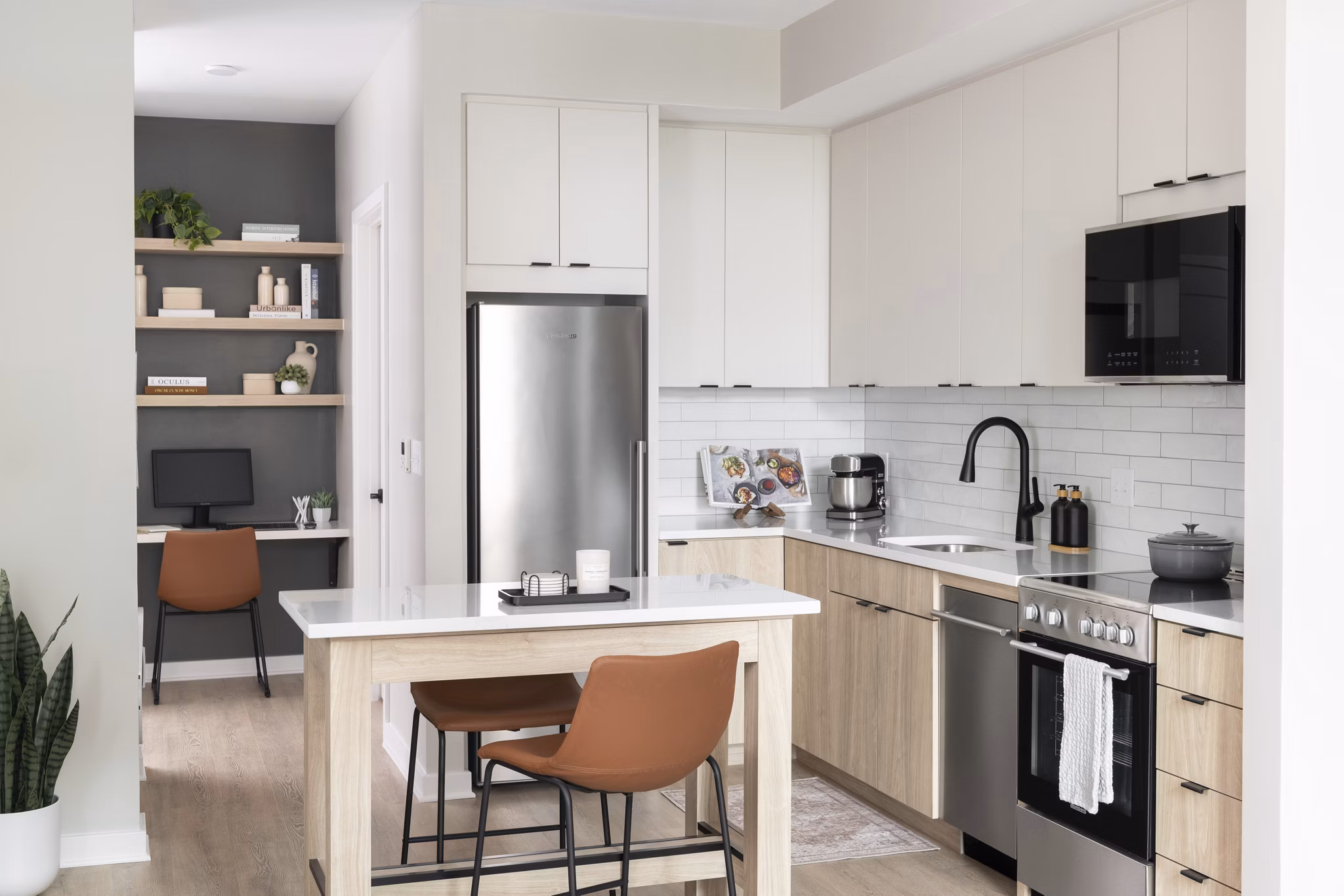 kitchen at The Oliver Apartments