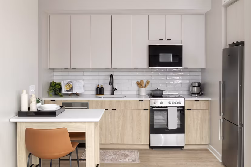 kitchen at The Oliver Apartments