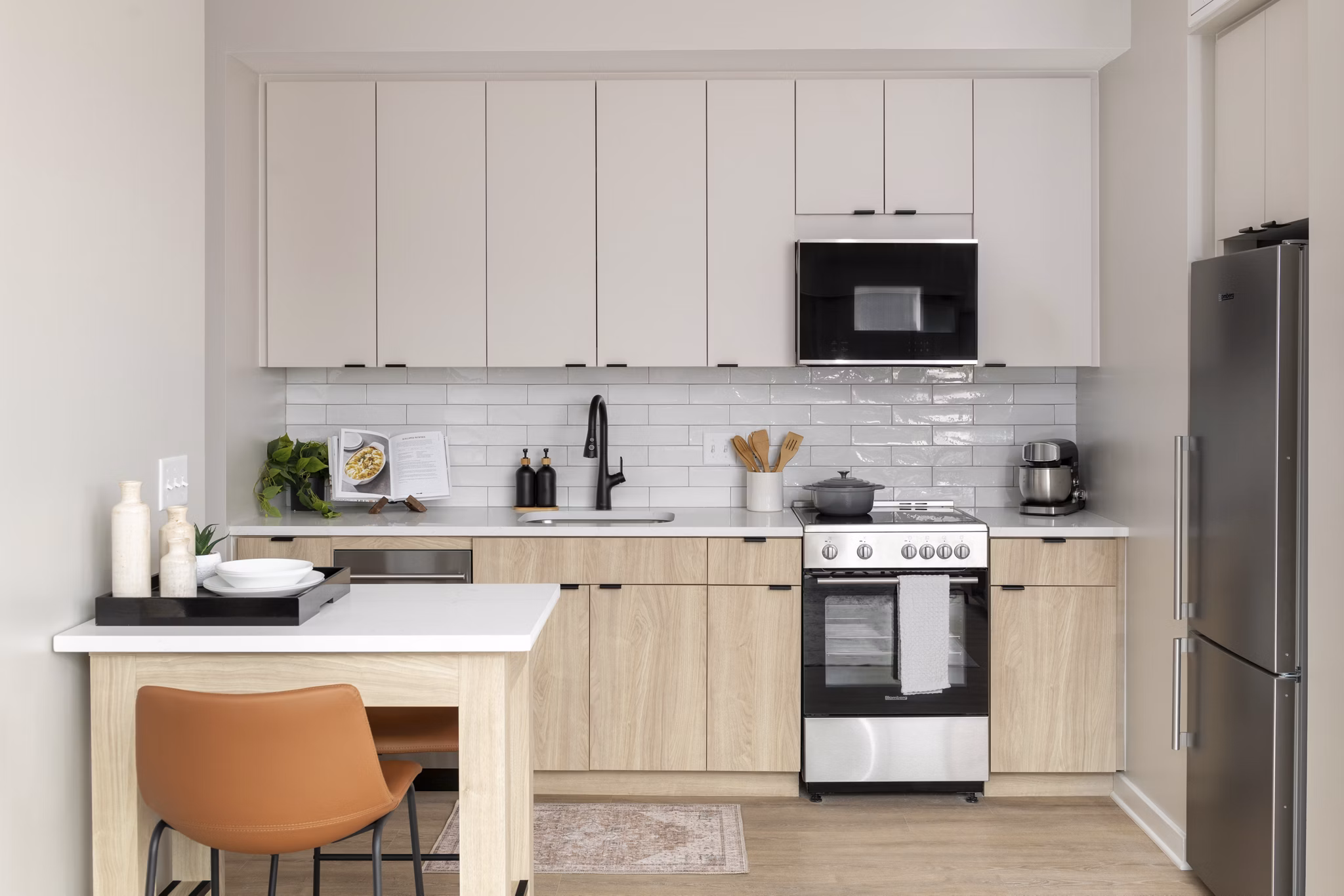 kitchen at The Oliver Apartments