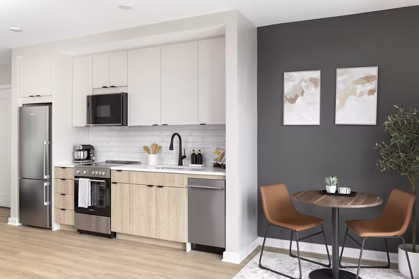 kitchen at The Oliver Apartments