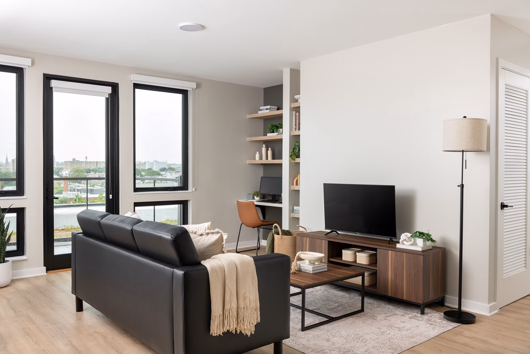living room at The Oliver Apartments