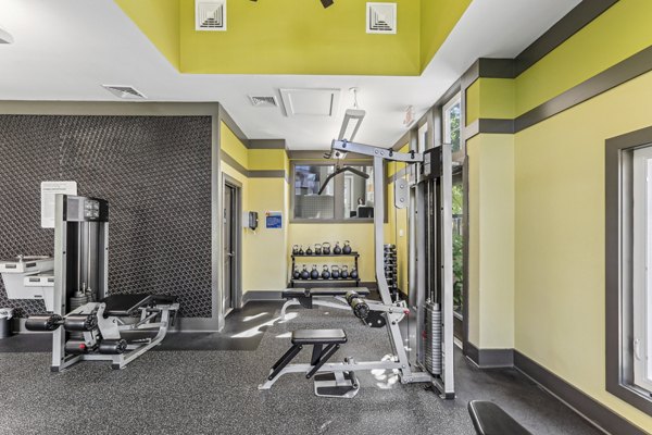 fitness center at Cherry Knoll Apartments