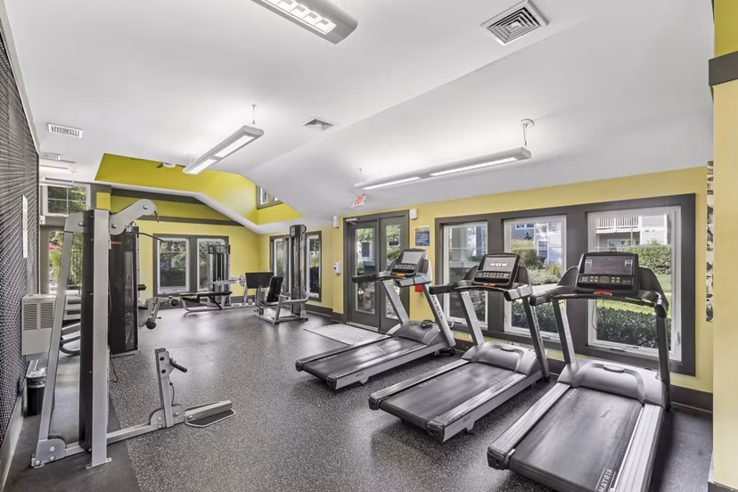 fitness center at Cherry Knoll Apartments