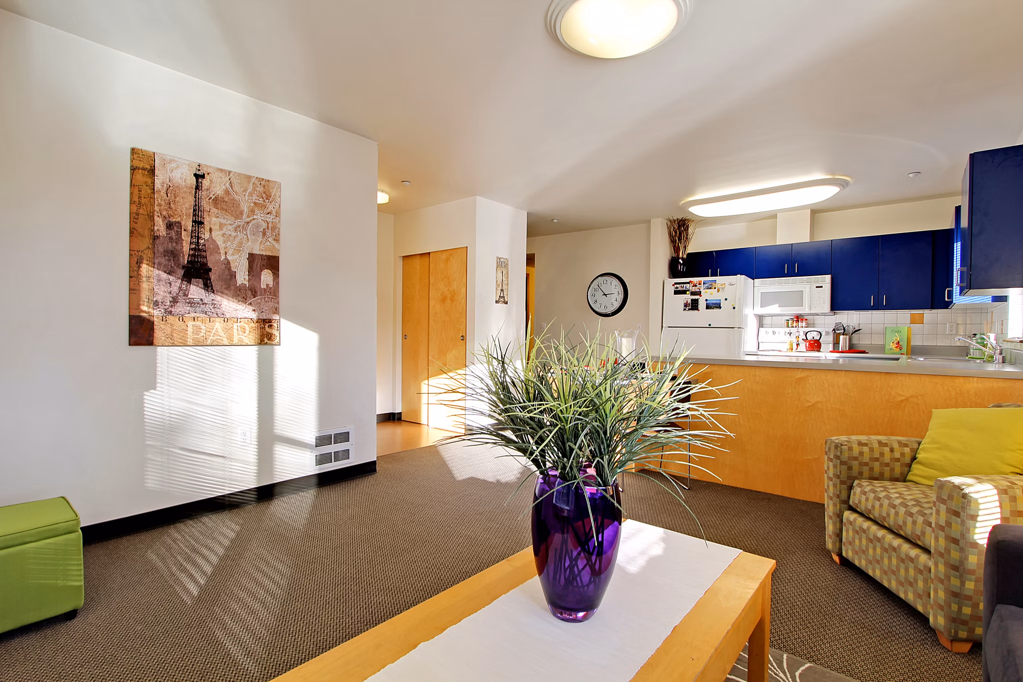 living room at Nordheim Court Apartments