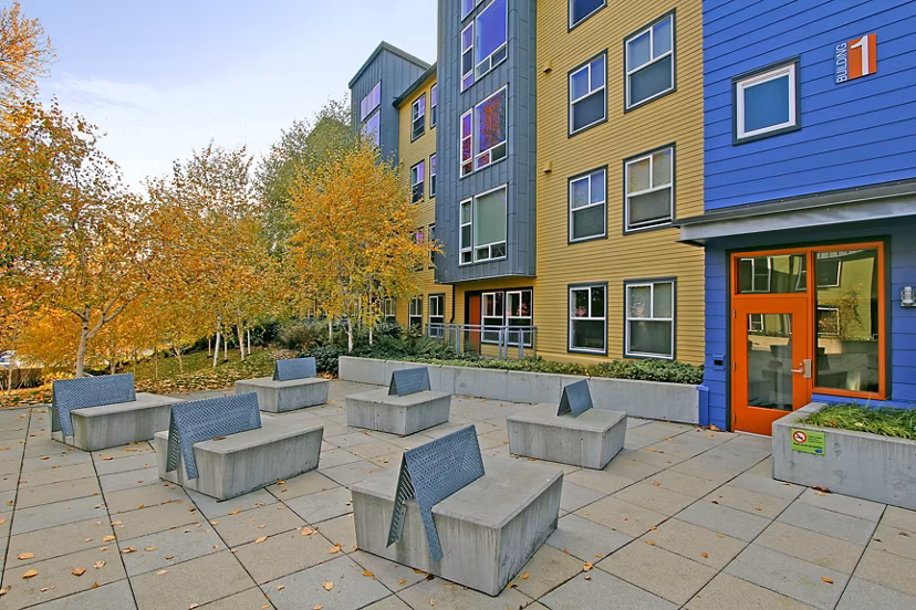 recreational area at Nordheim Court Apartments 