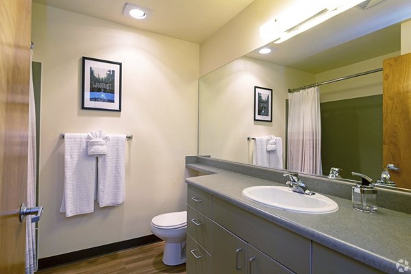 bathroom at Radford Court Apartments