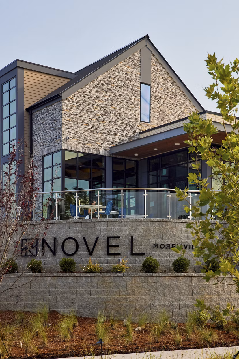 building at NOVEL Morrisville Apartments
