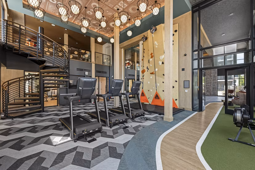 fitness center at NOVEL Morrisville Apartments