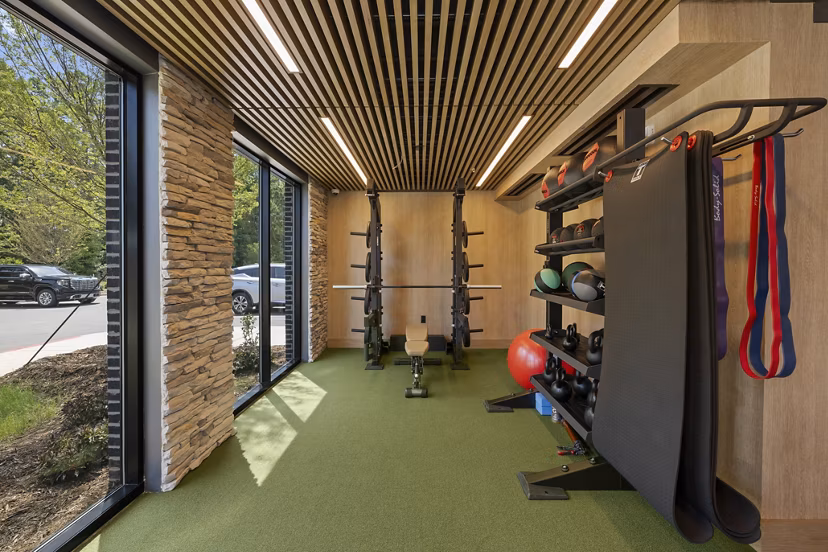 fitness center at NOVEL Morrisville Apartments