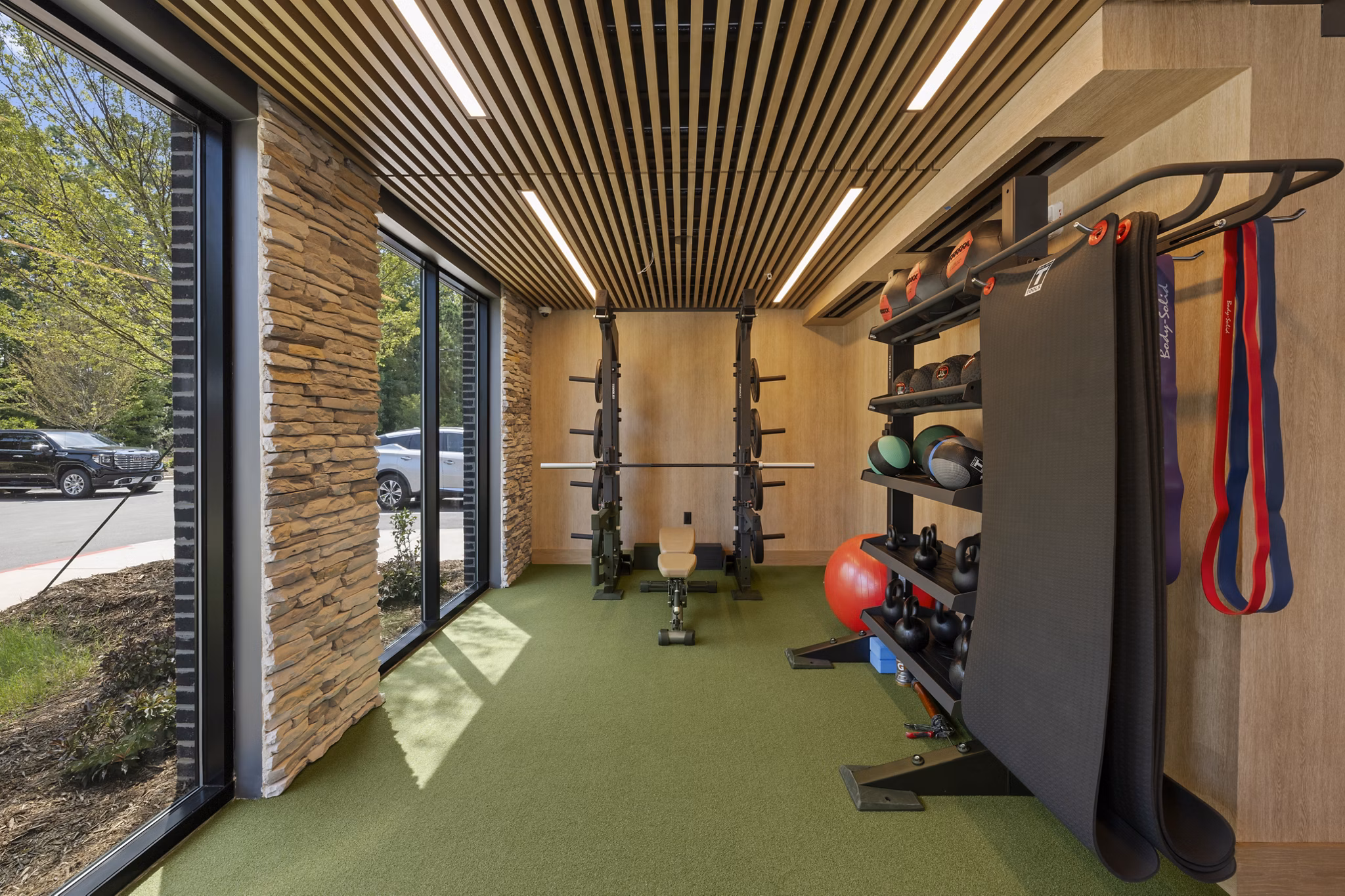 fitness center at NOVEL Morrisville Apartments
