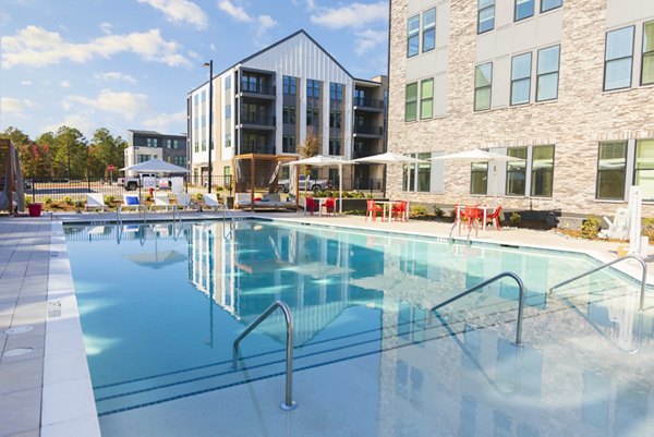 pool at NOVEL Morrisville Apartments