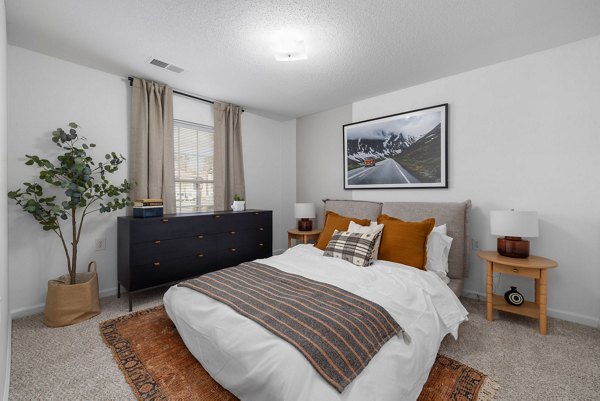 bedroom at Cadence at RTP Apartments