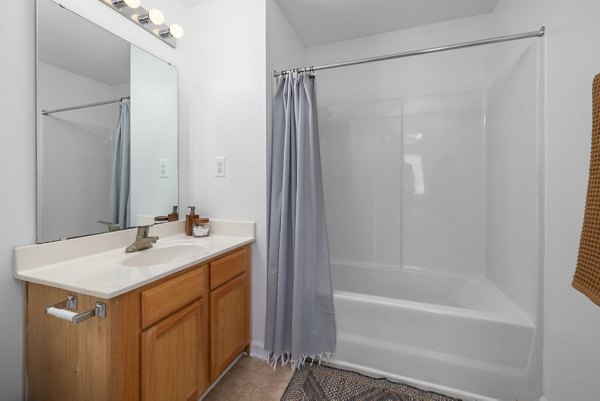 bathroom at Cadence at RTP Apartments 