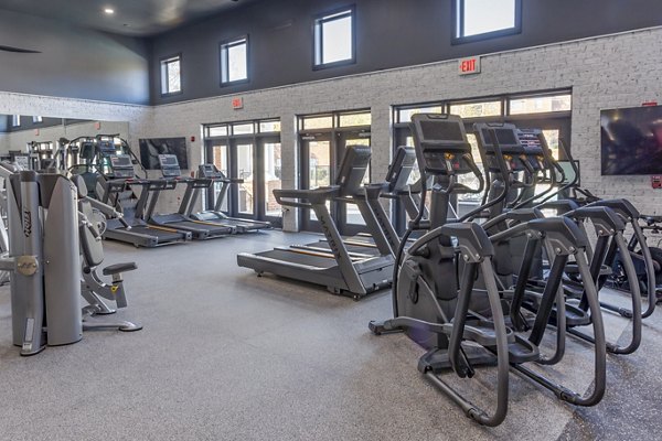 fitness center at Cadence at RTP Apartments 
