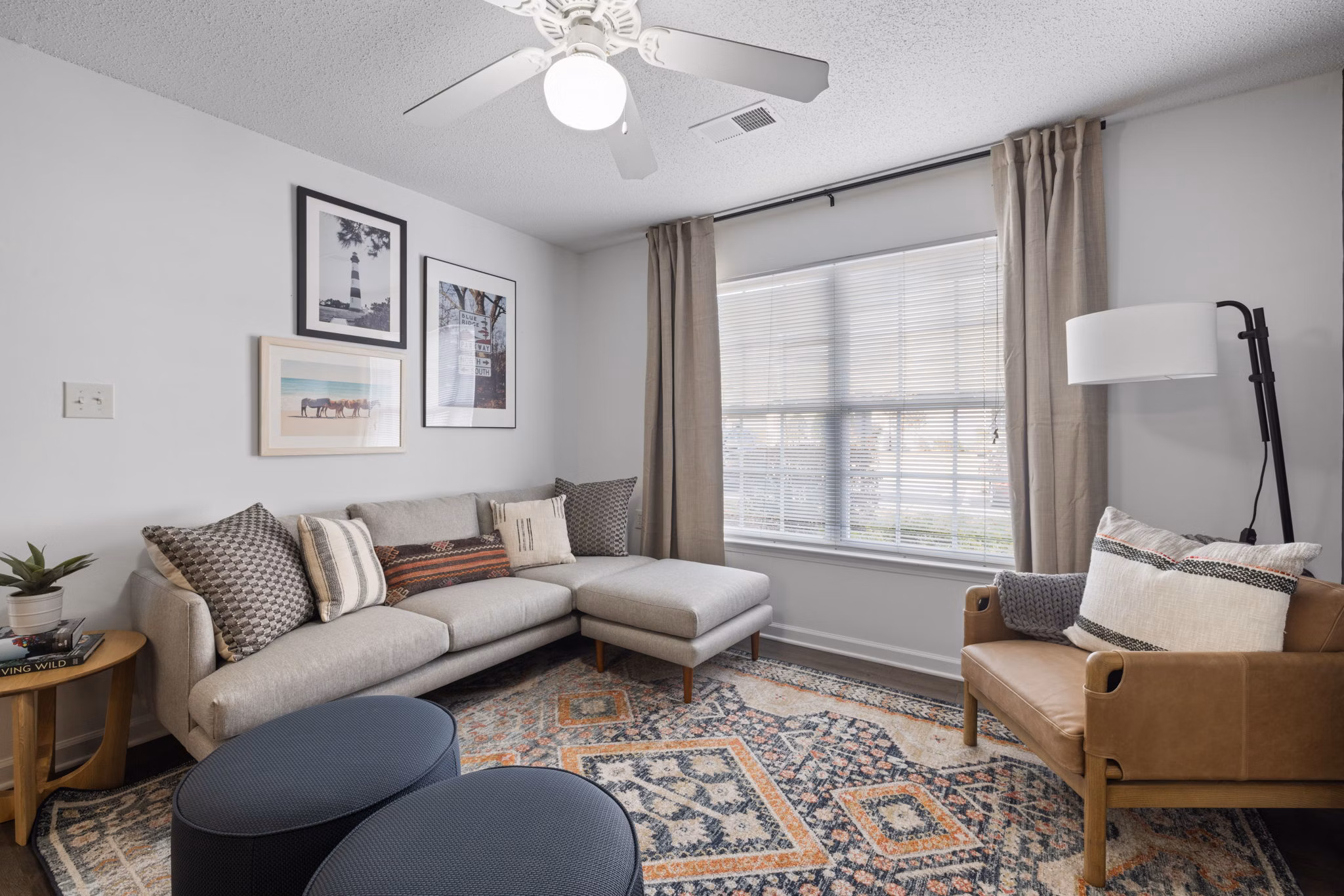 living room at Cadence at RTP Apartments 