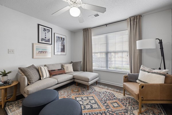 living room at Cadence at RTP Apartments