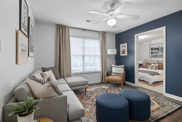 living room at Cadence at RTP Apartments