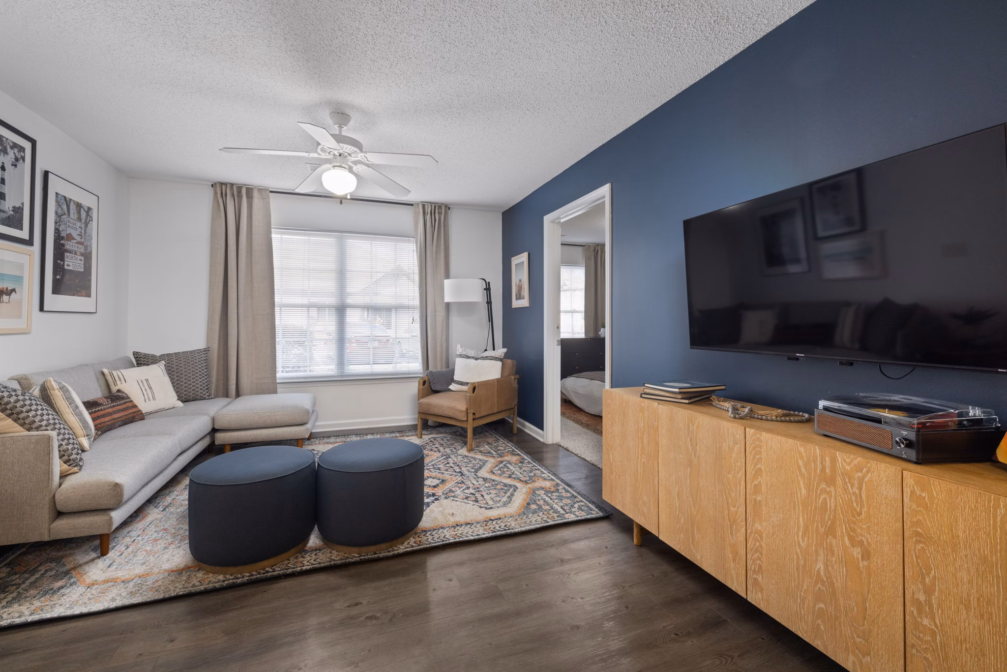 living room at Cadence at RTP Apartments 
