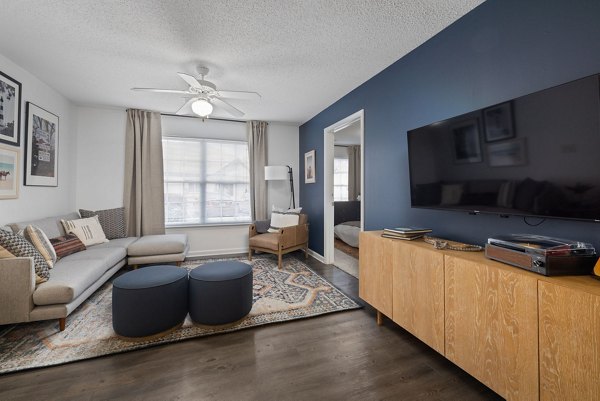 living room at Cadence at RTP Apartments 