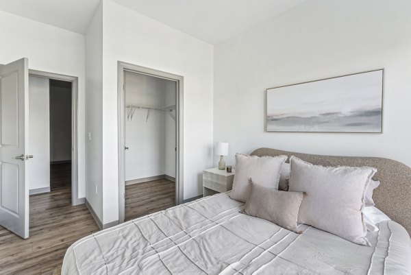 bedroom at The Park at Southside Works Apartments