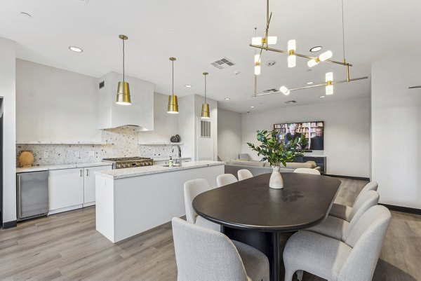 dining room at The Park at Southside Works Apartments