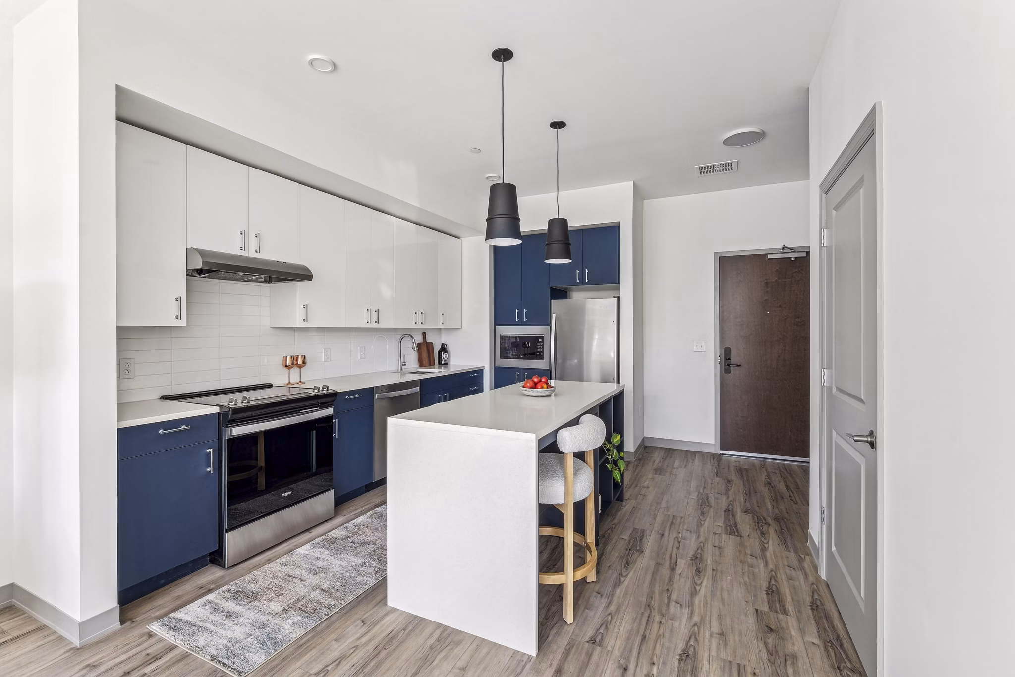 kitchen at The Park at Southside Works Apartments