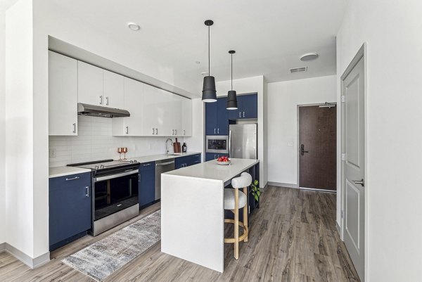 kitchen at The Park at Southside Works Apartments