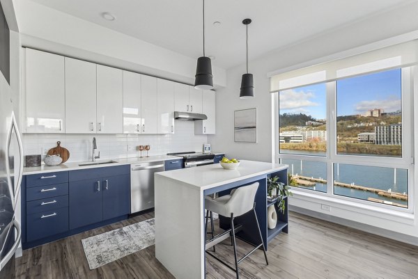 kitchen at The Park at Southside Works Apartments