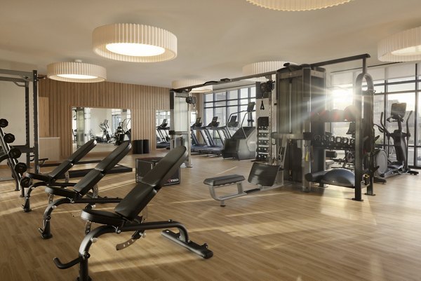 fitness center at Patten Gray Apartments