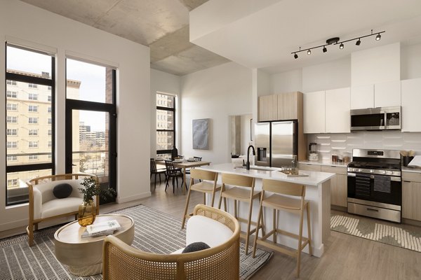 kitchen at Patten Gray Apartments