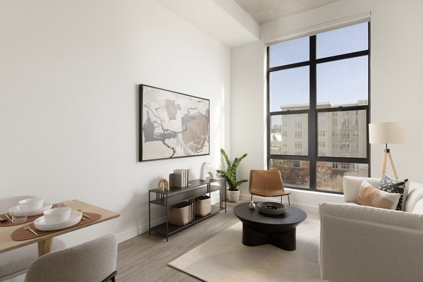 living room at Patten Gray Apartments