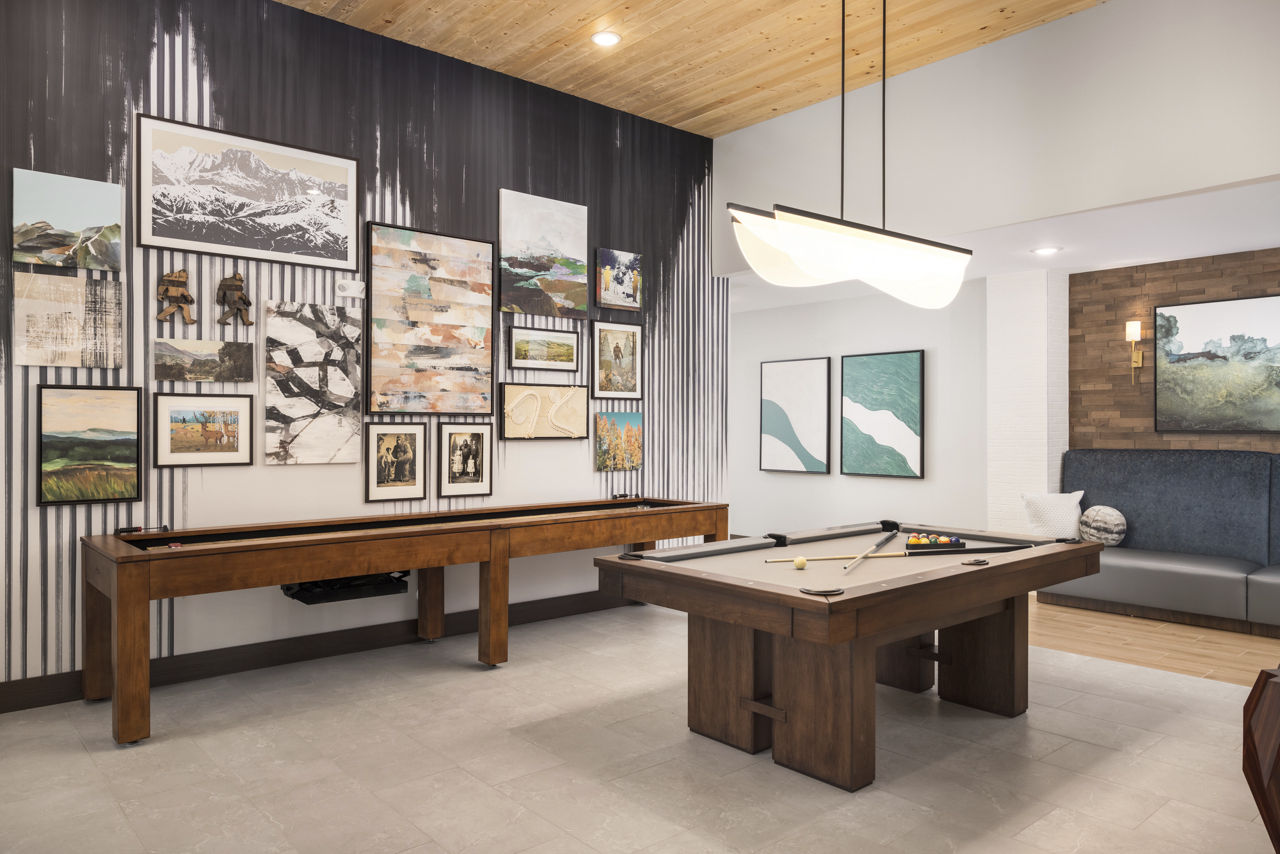 Game room at Allaso Peak