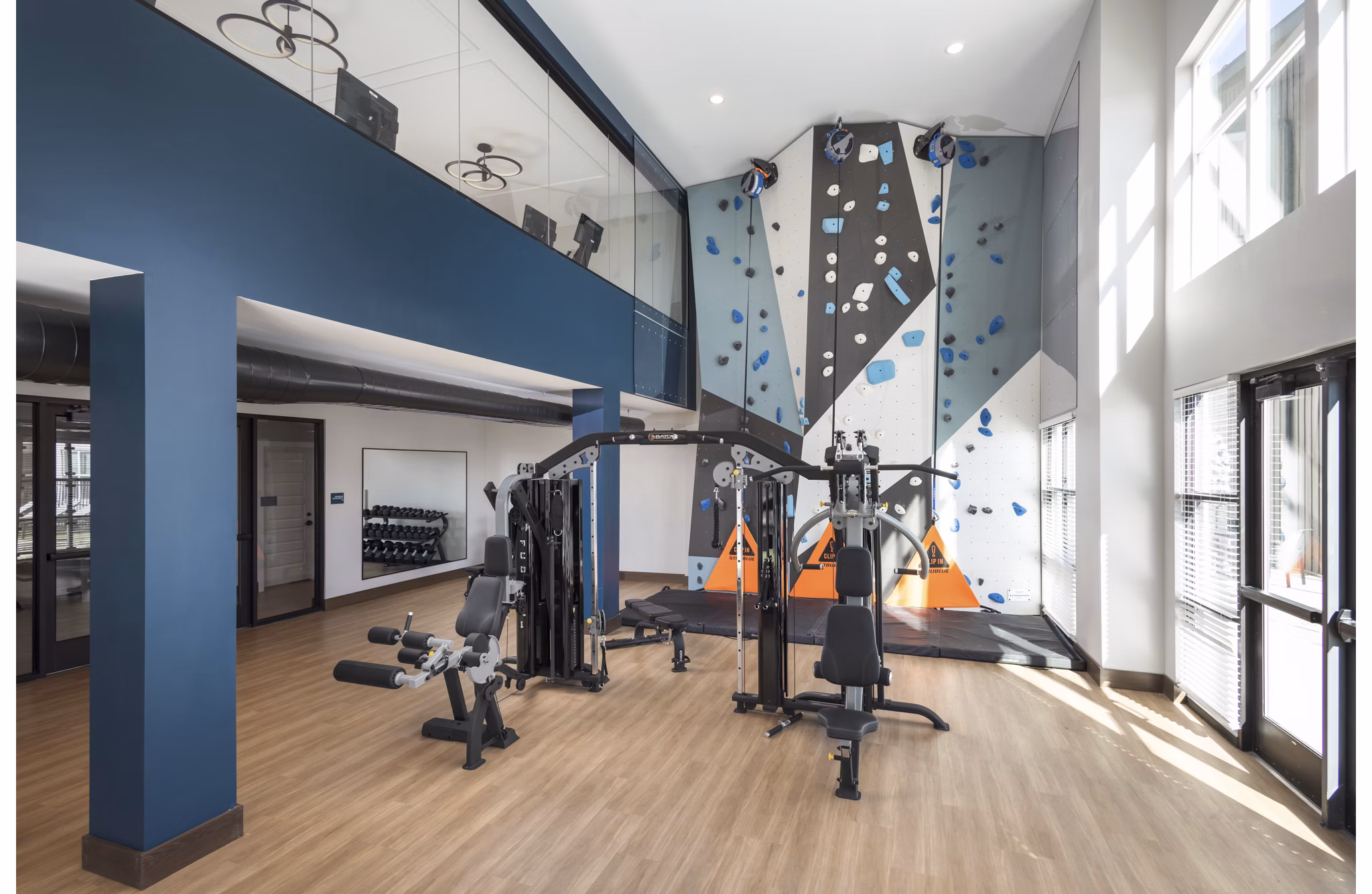 fitness center at Allaso Peak Apartments