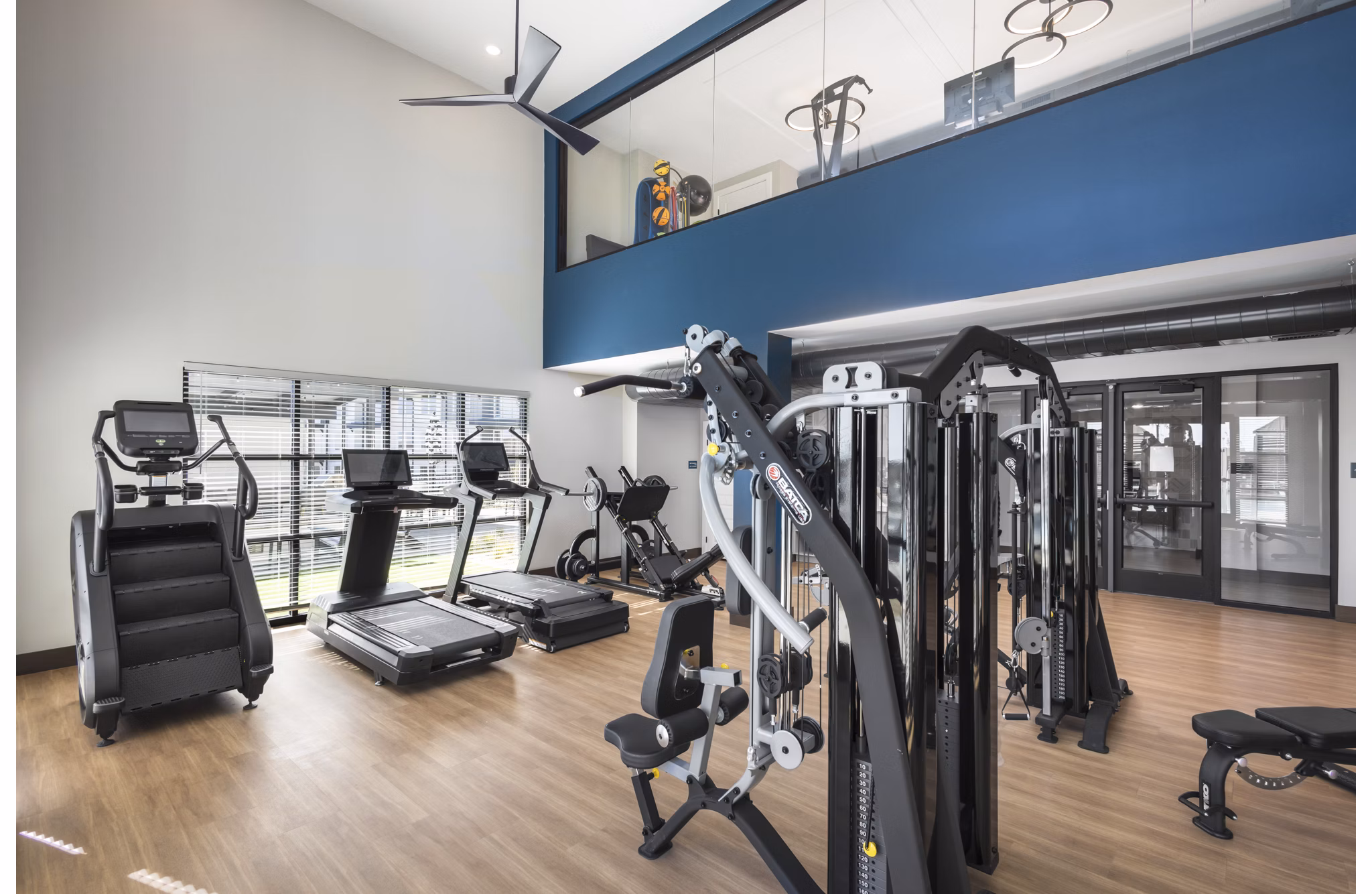 fitness center at Allaso Peak Apartments