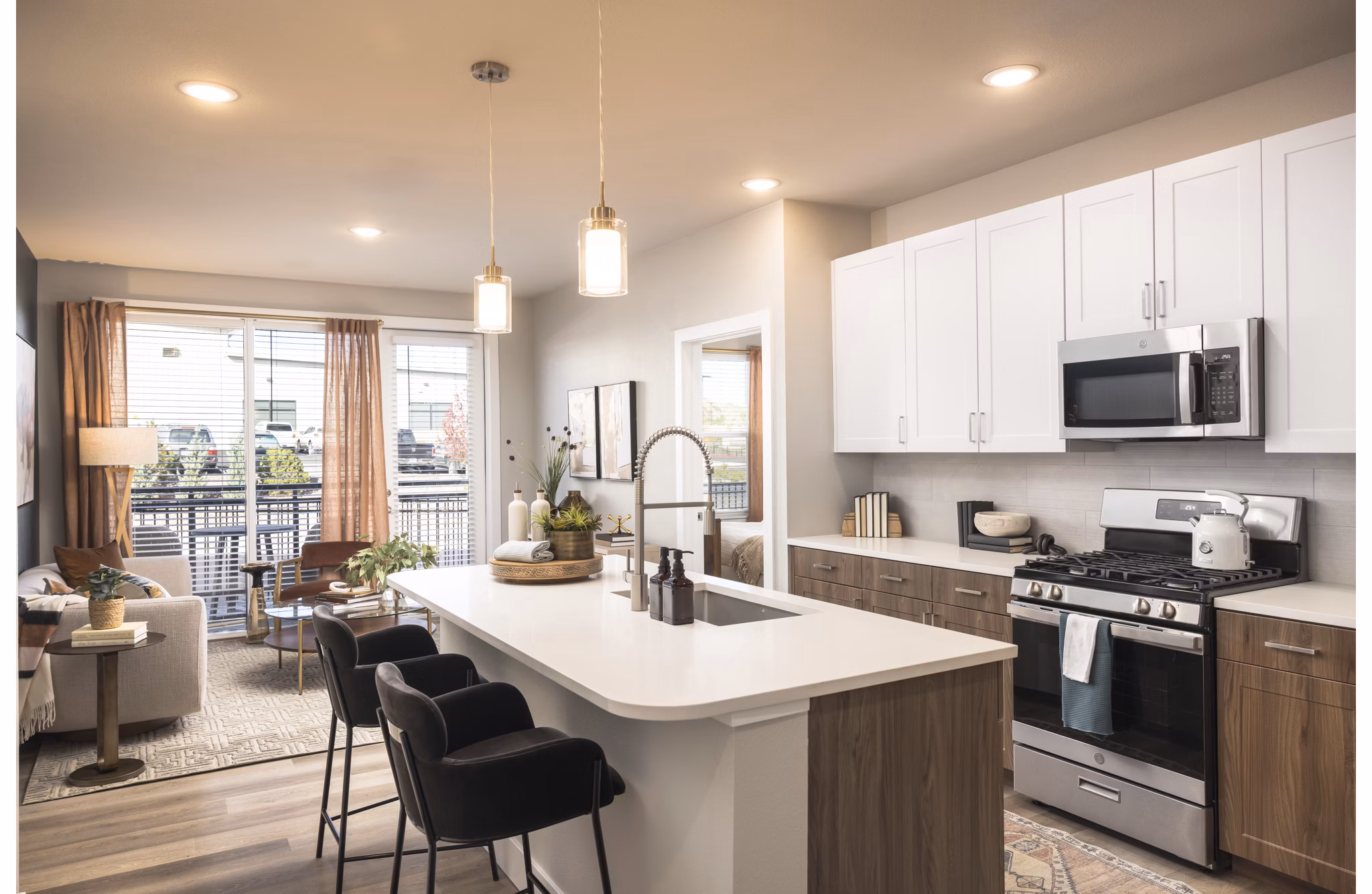 kitchen at Allaso Peak Apartments