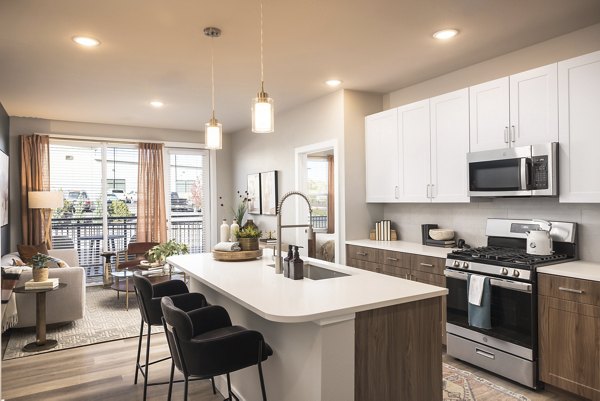 kitchen at Allaso Peak Apartments