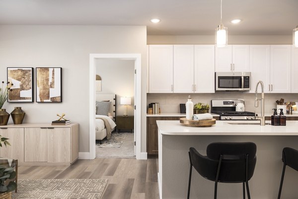 kitchen at Allaso Peak Apartments