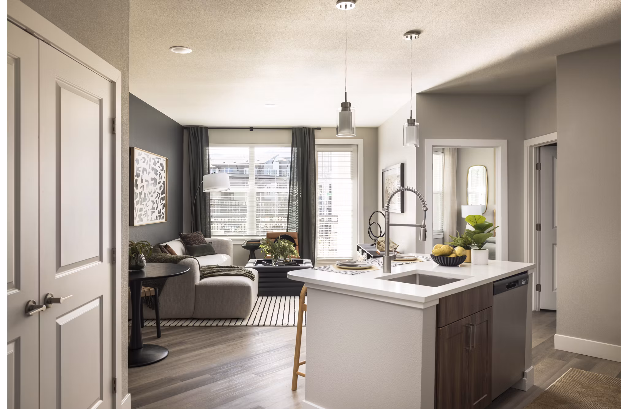 kitchen at Allaso Peak Apartments